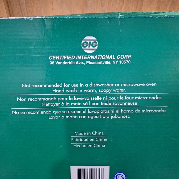 Certified International Sunrise Rooster 4-Section Serving Tray, Blue Ceramic - Picture 10 of 10